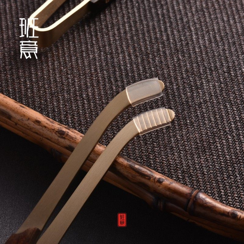 班意纯铜茶夹高品质铜镊子茶叶铜夹茶道零配金属杯夹功夫茶具配件,淘宝优惠券,粉丝福利购,淘宝优惠卷