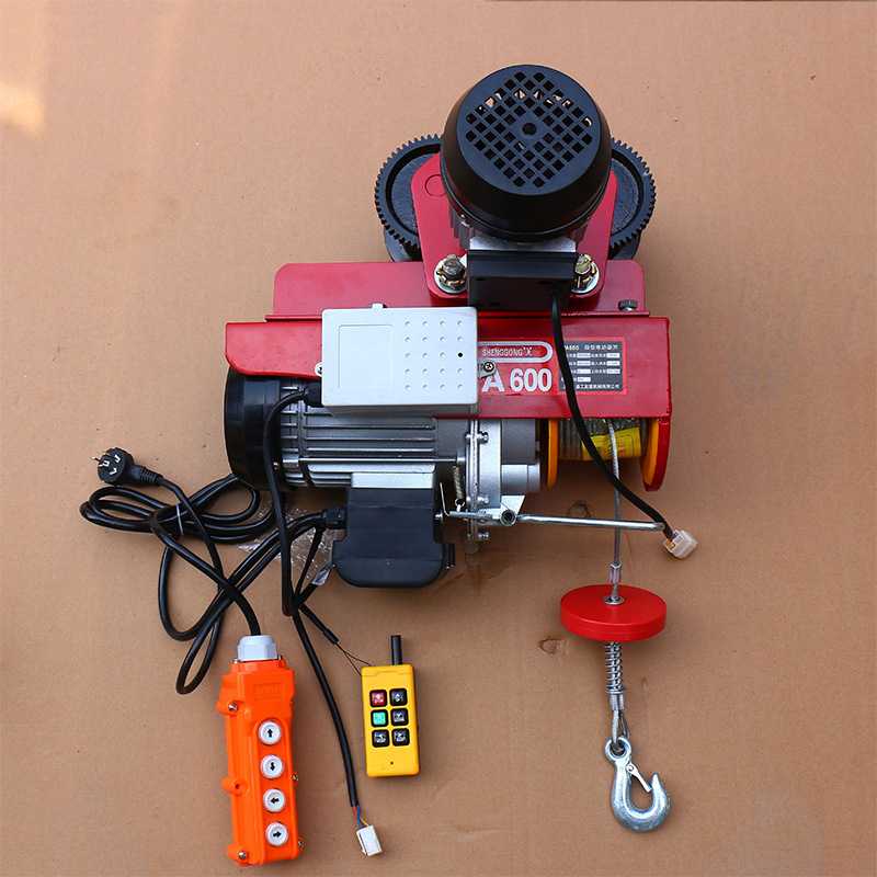 微型电动葫芦220V连体家用小吊机运行跑车行车升降机航吊起重机 - 图1
