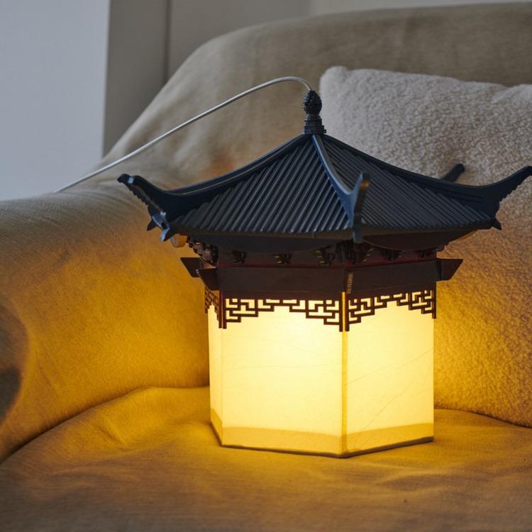 禅意中式实木阁楼吊灯餐厅灯茶室餐饮过道设计师酒店民宿 - 图2