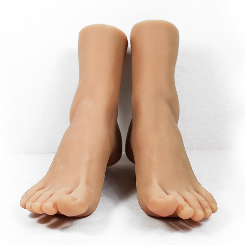 真人倒模仿真足模脚模腿模拍摄展示道具足疗绘画教学丝袜3700 - 图2