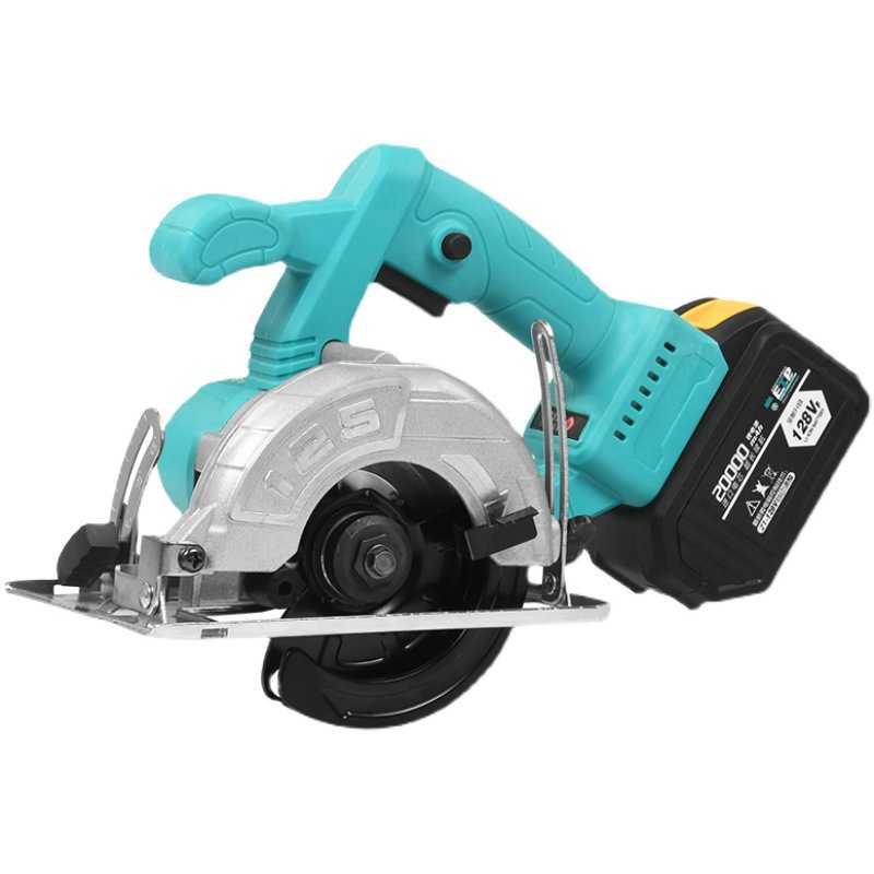 5寸电圆锯手提锯单手锯大艺电池通用款锂电充电切割机模板木工锯 - 图3