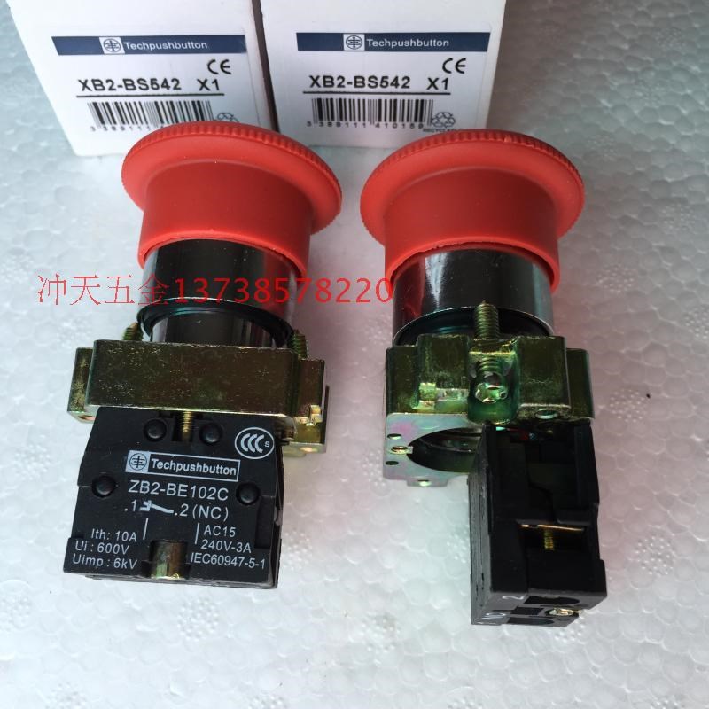 天洲电器NP2/XB2-BS542急停按钮开关ZB2-BE102C常闭1-2 NC 银触点 - 图0