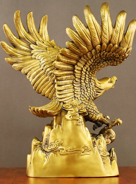 工艺品办公室大鹏展翅老鹰摆件