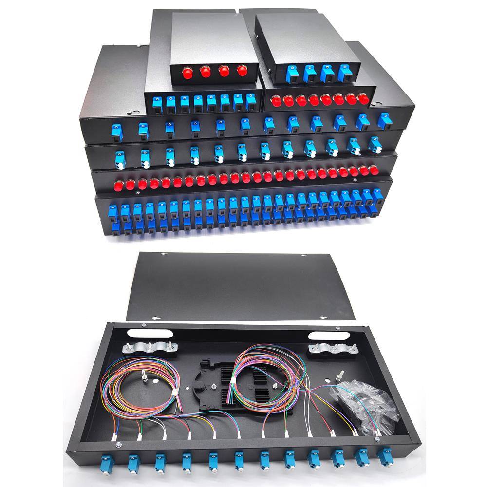 4端口Sc光纤盒8端口光纤终端盒12端口24端口48端口全配Fc光纤融合光纤更新盒 - 图1