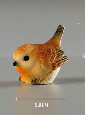 无聊了,养几只麻雀陪你治愈系情绪解压电脑桌面摆件