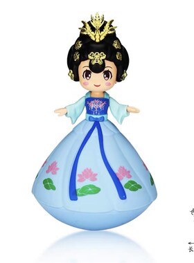 西安大唐不夜城音乐不倒翁小姐姐小哥哥摆件礼物不怕摔可摇动带声