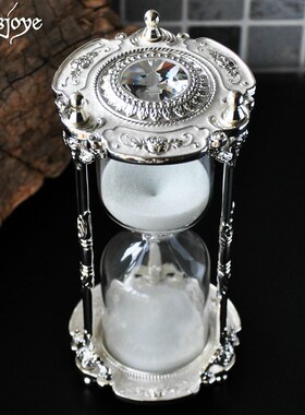 幻辰金属沙漏15分钟计时器创意摆件家居装饰品书房桌面工艺品礼物