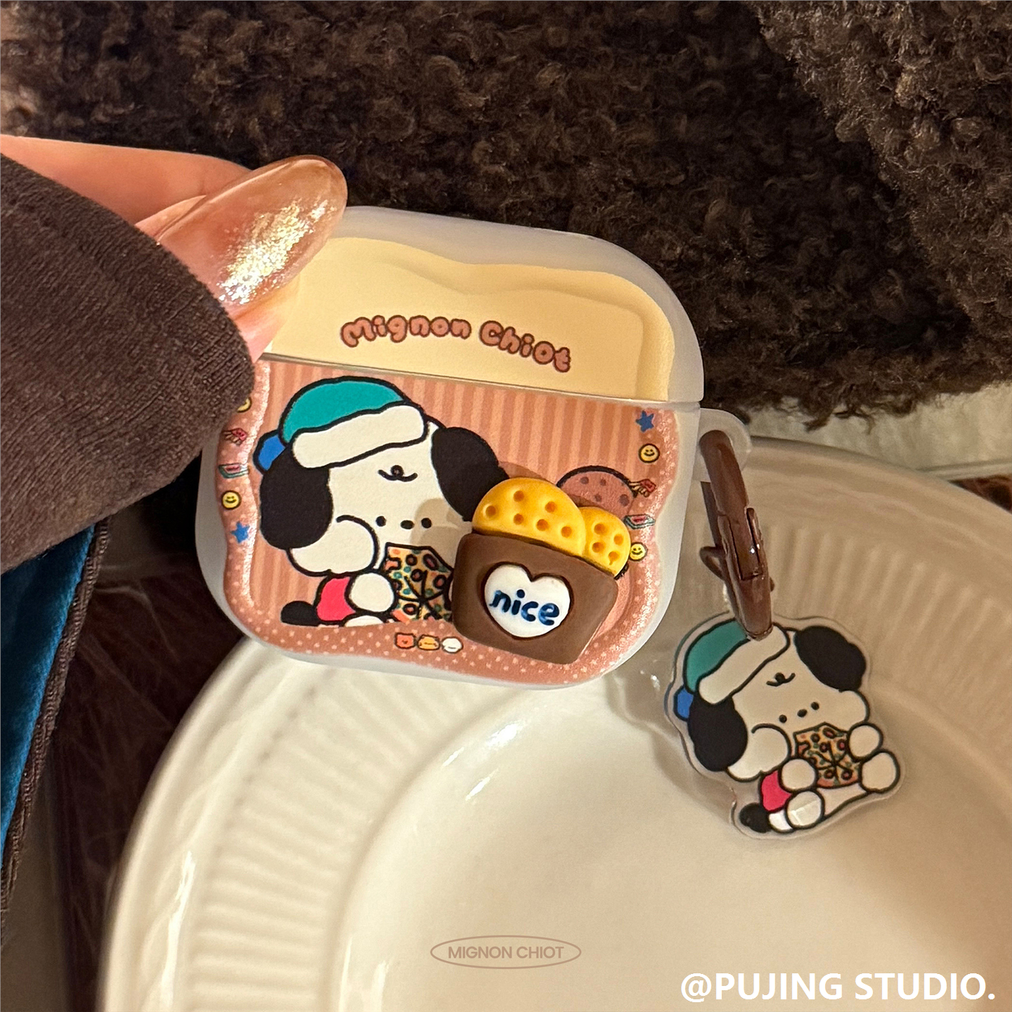 可爱立体猫狗适用苹果Airpods4代蓝牙耳机套Pro2趣味3代挂件1磨砂,淘宝优惠券,粉丝福利购,淘宝优惠卷