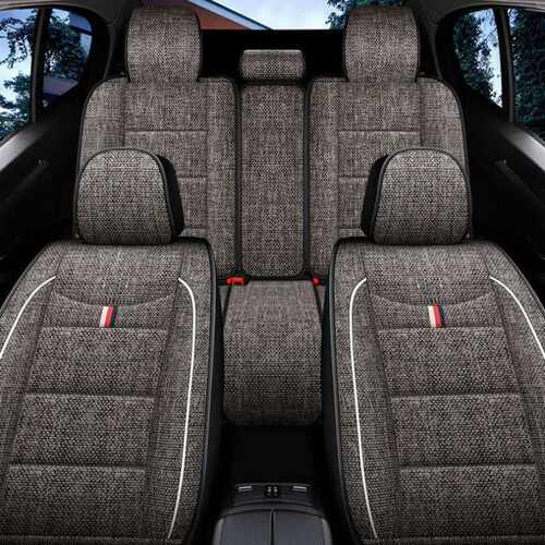 2017款比亚迪S6 S7 e1 e2 e3宋Plus亚麻汽车坐垫四季全包专用座套 - 图2