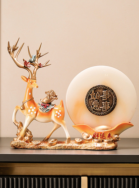 事事如意鹿摆件 新家新居创意装饰品 玄关电视柜桌面摆件朋友送物
