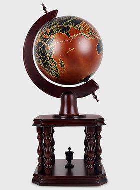纯铜地球仪摆件办公室q公司校庆客厅落地乔迁装饰开业庆典工艺礼
