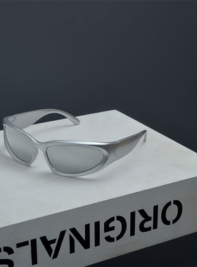 千禧未来科技感朋克墨镜男女潮人网红街拍机能风欧美复古太阳眼镜