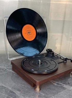 老式复古黑胶唱片机专o业留声机电唱机古典轻奢别墅客厅样板间摆