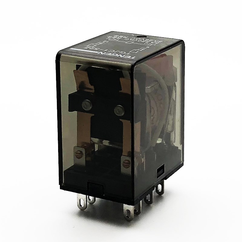 TENGEN天正TGCJ1 52Z HH52P小型继电器220V中间继电器12V8脚MY2NJ - 图1