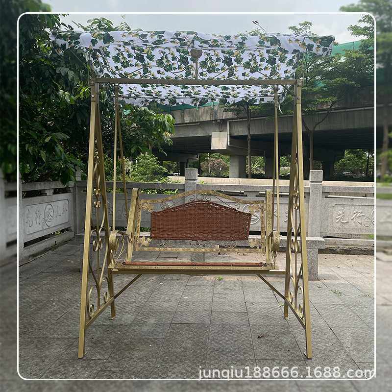 户外秋千吊椅阳台家用双人铁艺摇椅室外庭院花园摇篮藤椅防水休闲,淘宝优惠券,粉丝福利购,淘宝优惠卷