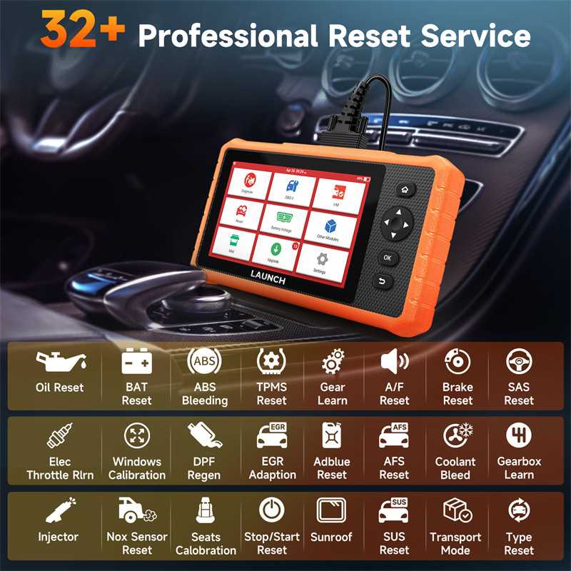 元征LAUNCH 919C Lite汽车OBD2全系统扫描仪 32种复位工具 海外版 - 图0