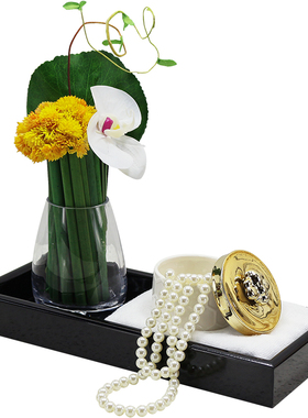 新中式样板房摆件洗手间台面托盘样板间I展厅卫生间软装公寓装饰