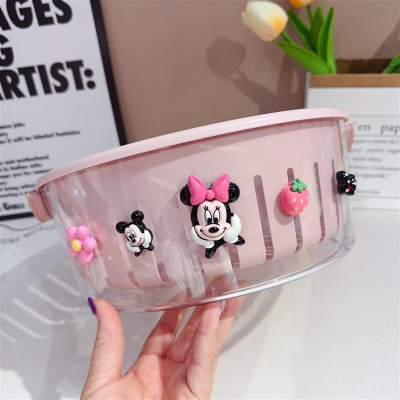 可爱洗菜盆沥水篮家用厨房双层洗水果篮子淘菜盆客厅精致小水果盘,淘宝优惠券,粉丝福利购,淘宝优惠卷