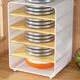 Kitchen storage rack countertop multi-layer dish storage rack for C-air ventilation mosquitoes and leftover vegetables placement rack for ginger and garlic storage cabinet