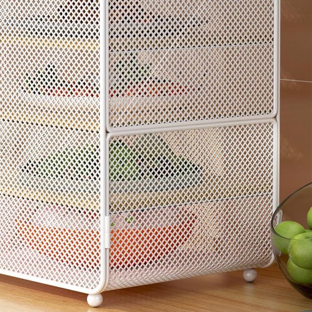 Kitchen storage rack countertop multi-layer dish storage rack for C-air ventilation mosquitoes and leftover vegetables placement rack for ginger and garlic storage cabinet