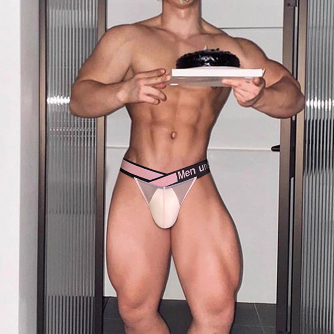 Men underwear pump!男士三角内裤透明网纱性感提臀低腰透气U凸潮,淘宝优惠券,粉丝福利购,淘宝优惠卷