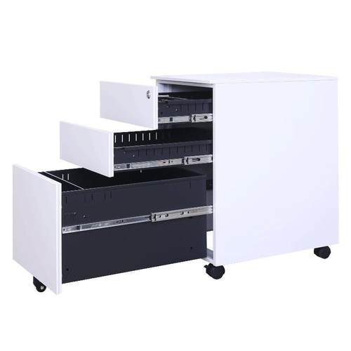 办公柜落地式文件柜储物桌下小柜子移动矮柜家用带锁三抽屉资料柜 - 图3