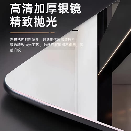 巨美红家用跳舞镜健身瑜伽对镜直播试衣镜落地全身镜超大的落地镜 - 图1