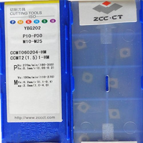 株洲钻石数控刀片CCMT060204-HM-EM YBC251 252 YBG205钢件不锈钢 - 图0