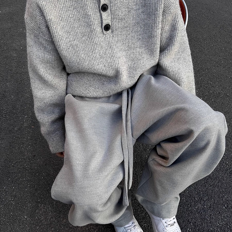 NEVERNEED亨利领套头毛衣男秋冬季美式慵懒风含绵羊毛针织衫外套,淘宝优惠券,粉丝福利购,淘宝优惠卷