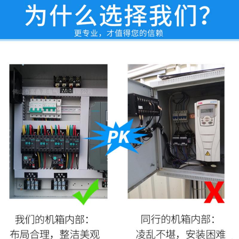 成套风机水泵变频控制柜恒压供水配电箱电机调速器plc控制柜电柜 - 图0