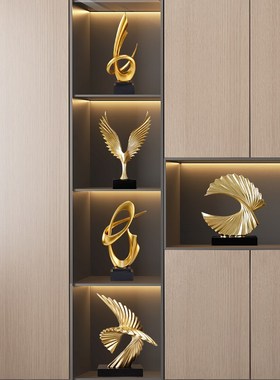 大鹏展翅雄鹰摆件创意个性办x公室桌面摆设装饰品酒柜乔迁开业礼