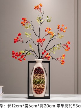 五谷丰登花c瓶摆件入户玄关客厅电视柜迎客松招财装饰乔迁开业礼