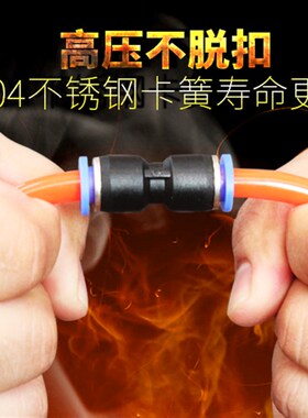 气动PU气管接头快插快接塑料弯通直角接头PL8-02/PL6-01/PL4-01