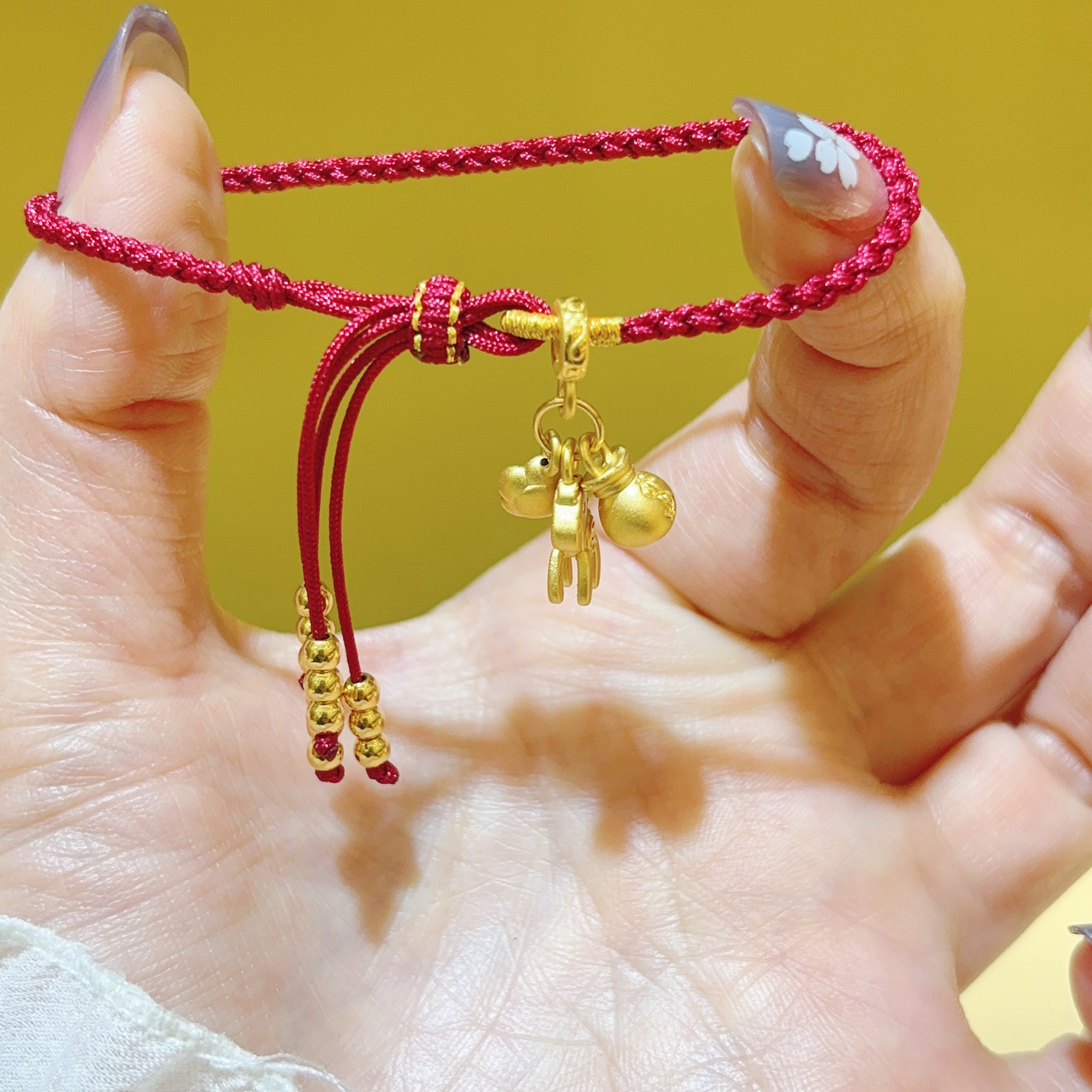 希曼汀黄金小马编织手链马上有钱999足金生肖马本命年送女友礼物,淘宝优惠券,粉丝福利购,淘宝优惠卷