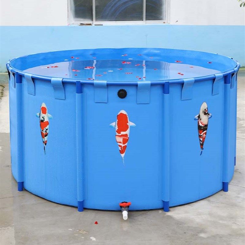 帆布鱼池圆形折叠养鱼池锦鲤水箱大型养殖水池游泳塑料支架暂养池,淘宝优惠券,粉丝福利购,淘宝优惠卷