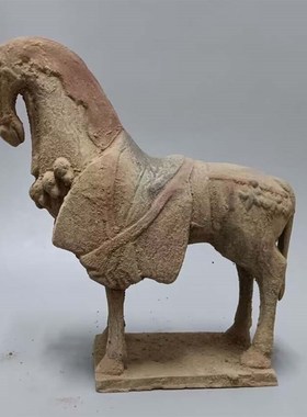 仿古陶器摆件 汉代土陶马 做旧 中国风艺术品 出T国礼品 酒店饰品