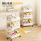 Multifunctional trolley storage rack for kitchen and bathroom floor