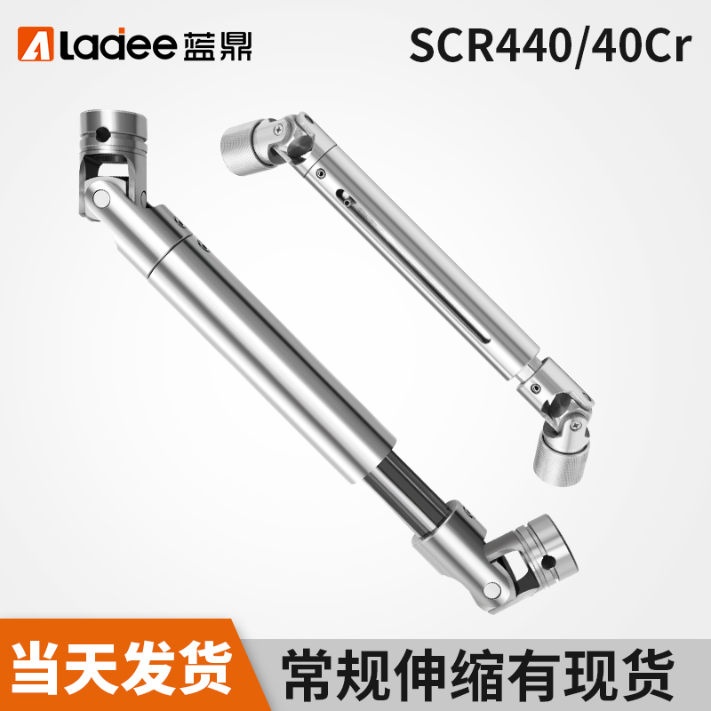 伸缩万向节联轴器11DDH01精密型双节十字万向可伸缩传动微小型SWC - 图0