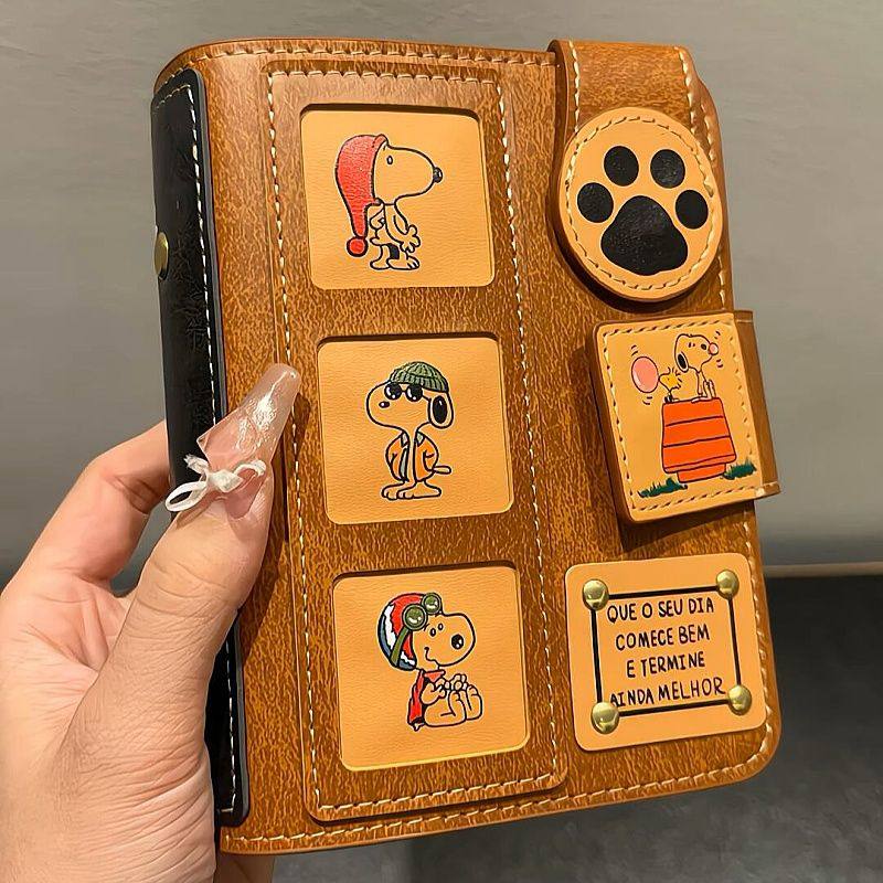 日系史努比A7皮质手账本学生小众ins风高颜值可拆卸活页笔记本子,淘宝优惠券,粉丝福利购,淘宝优惠卷