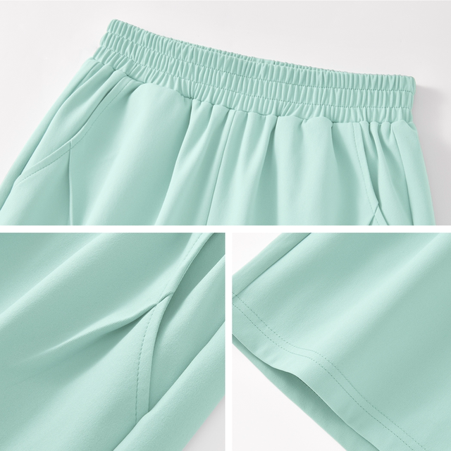 Miniso girls summer suit 2026 new junior high school girls and older children pure cotton short-sleeved children's short-sleeved short-sleeved short-sleeved girls