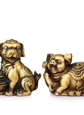 擦黑色铜十二生肖铜鼠牛虎兔龙蛇马羊猴鸡狗猪工艺礼品