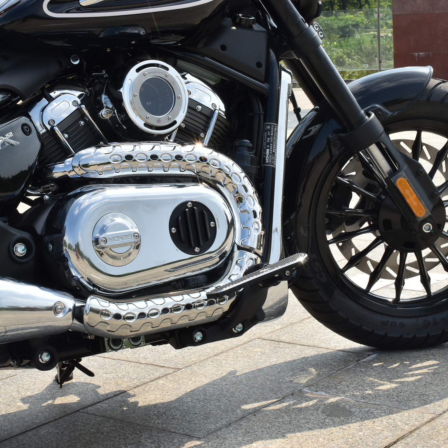 奔达摩托车金吉拉350ACE改装配件电镀油箱仪表罩防烫罩前挡泥板,淘宝优惠券,粉丝福利购,淘宝优惠卷