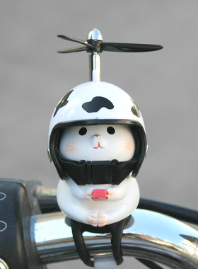 小猫咪车载摆件电动车汽车内创意可爱装饰自行摩托车平衡车万圣节
