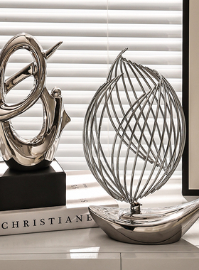 酒柜装饰品摆件高档轻奢客厅玄关办公室高端现代风生水起家居饰品