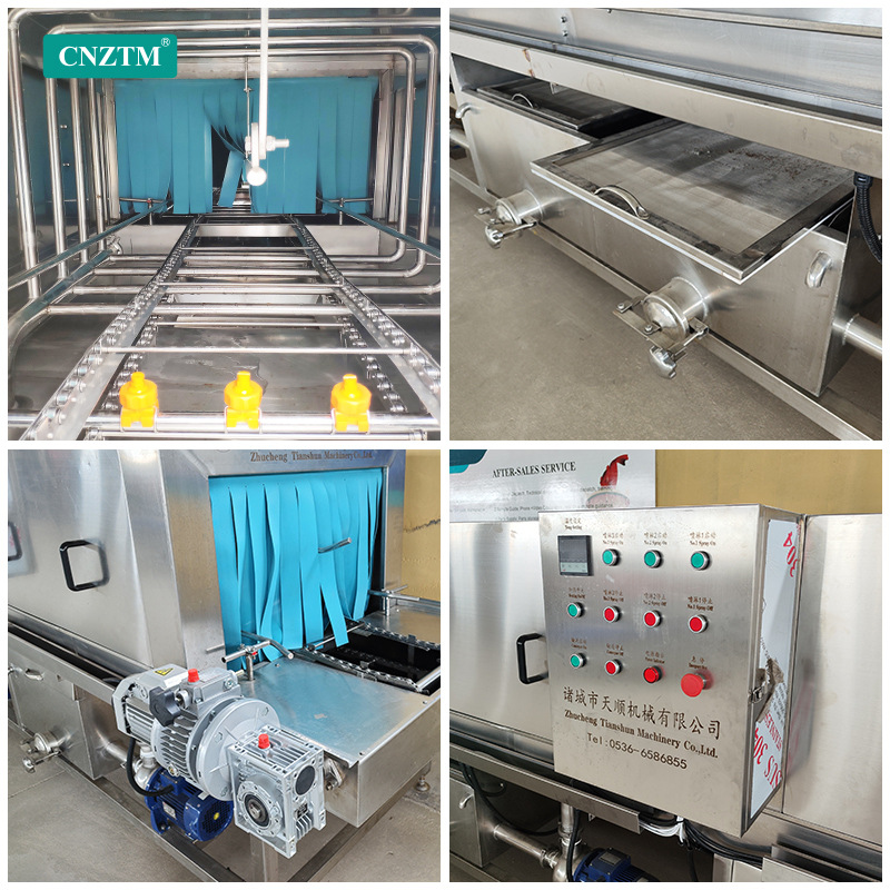 优惠洗筐机全自动去污塑料筐装水果肉串食品筐子托盘清洗风干机械-图1