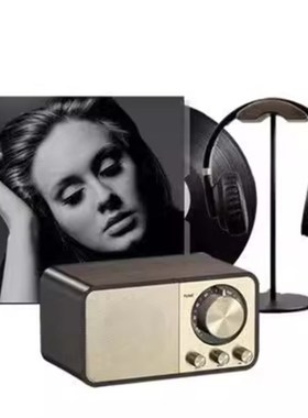 摆件组合床头柜卧室轻奢音响台钟样板间装饰品书桌软桌面