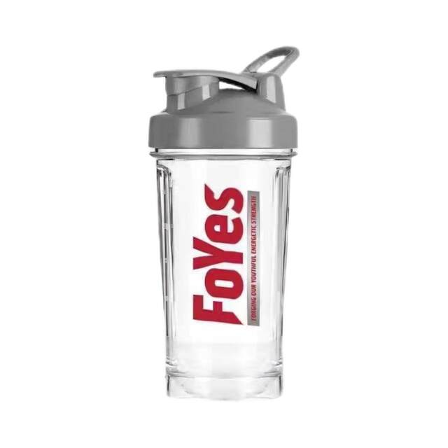 Foyes electric shaker cup fitness sports water cup milkshake leak-proof stirred protein powder cup scale cup milk tea