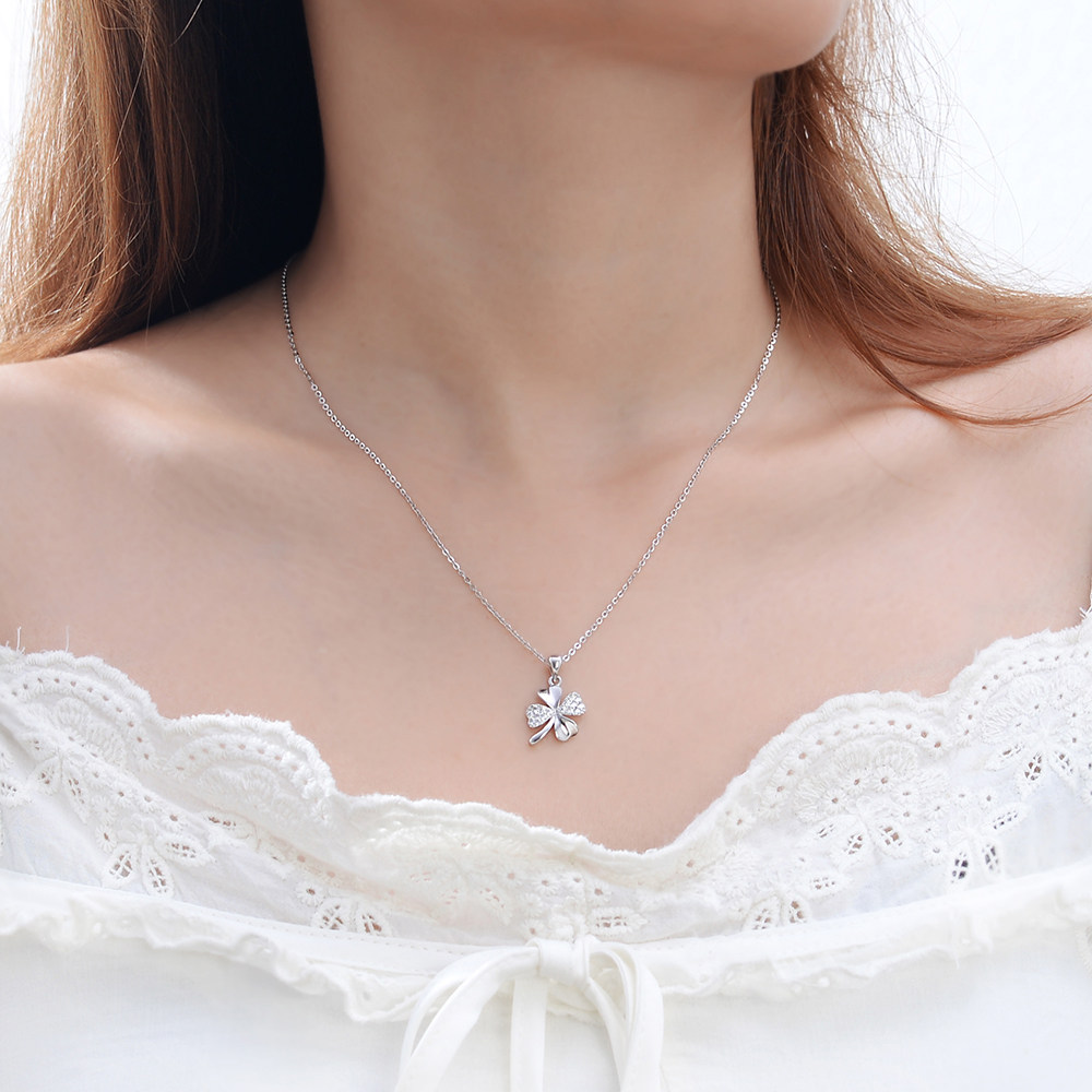 taname好运常在项链塔礼四叶草项链小众设计锁骨链生日礼物送女生