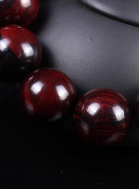 至善工艺 大叶紫檀大叶檀精工2.0精品小孔108颗佛珠文玩手串老料