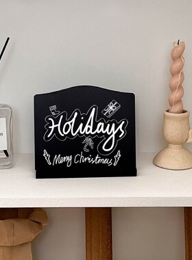 枝悟 创意双面留言小黑板 文艺家居装饰摆件 咖啡店diy展示牌